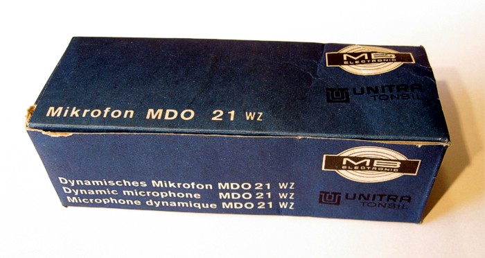 Mikrofon UNITRA TONSIL MDO 21 WZ - originln paprov krabika