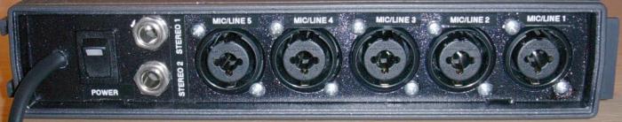 Příklad zadního panelu