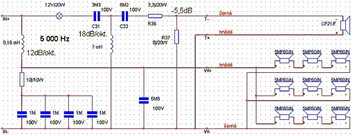 fin�ln� sch�ma zapojen� reprosloupu