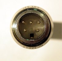 Mikrofon RFT MV102 Nr.17042 s mikrofonn vlokou RFT MK102 Nr.19876 - pipojovac konektor
